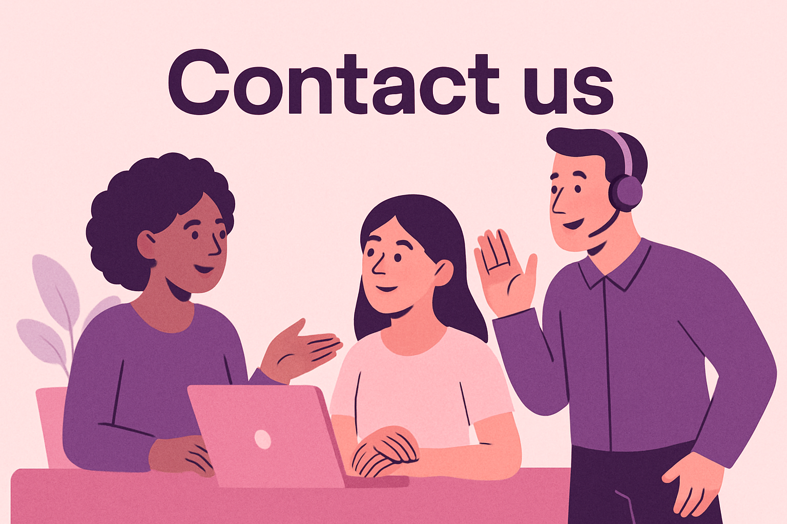 Vriendelijk team klaar om te helpen en verbinding te maken